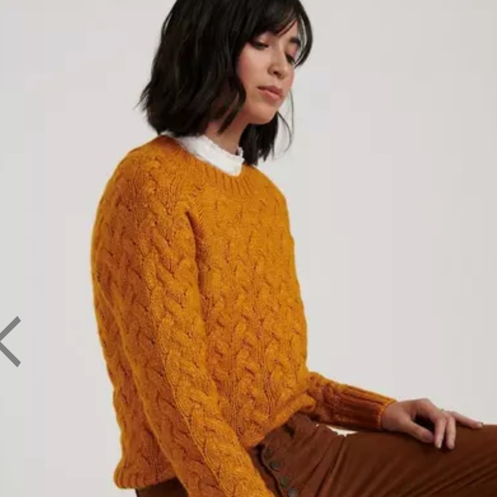 Cable knit sweater